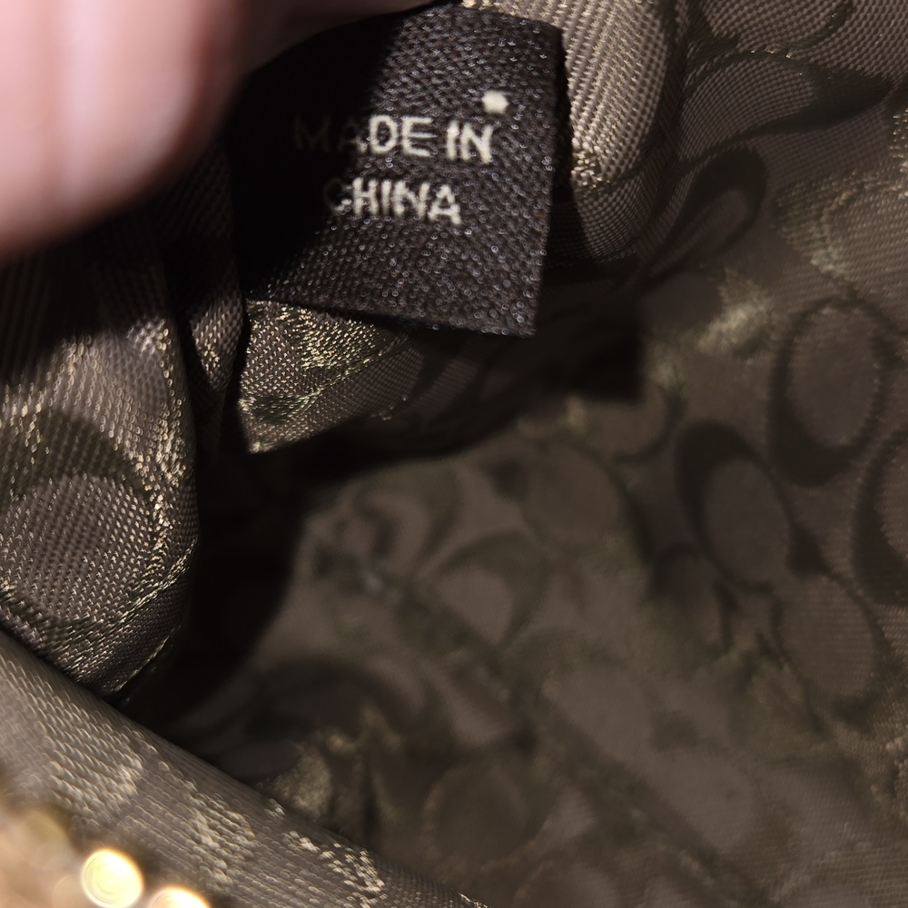 Coach Gold Suede Wristlet - Picture 5 of 5